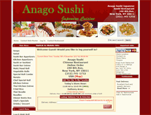 Tablet Screenshot of anagosushi.com